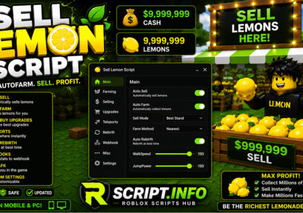 Top Sell Lemons Script 2026 for Money Farm and Auto Sell