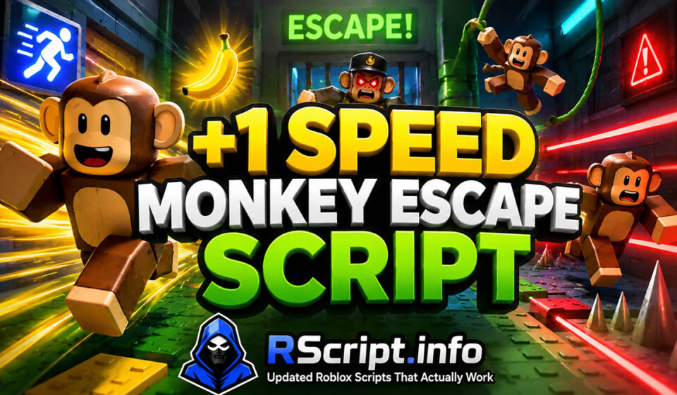 Top +1 Speed Monkey Escape Script 2026 to Dominate Fast, Speed