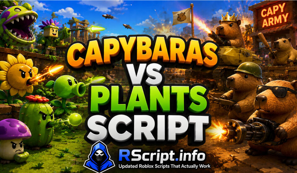 Working Capybaras VS Plants Script to Dominate Fast, Auto Hatch Eggs