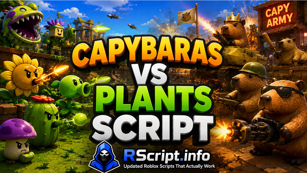 Best Capybaras VS Plants Script 2026 to Dominate Fast, Auto Hatch Eggs